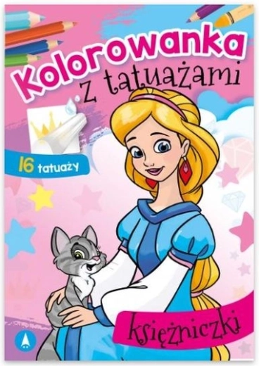 Caiet de colorat cu tatuaje – Prințese
