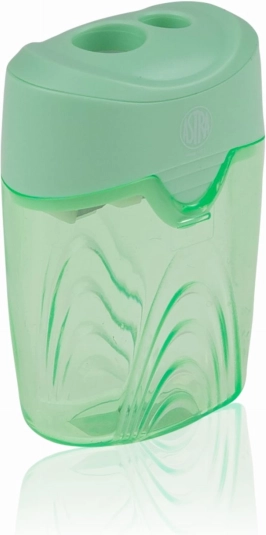 Ascuțitoare dublă pastel ASTRA cu recipient