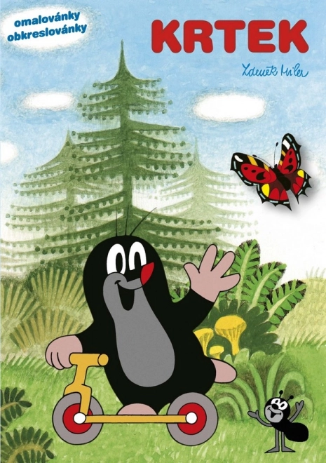 carte de colorat Krtek cu conturare A5