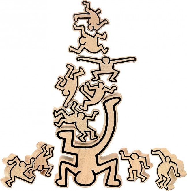 Vilac joc de echilibru motric cu figurine – design KEITH HARING