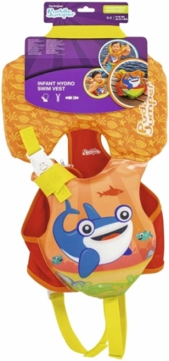 Vestă de înot pentru copii cu tetieră Puddle Jumper – rechin, până la 14 kg