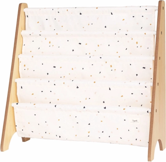 3 Sprouts suport pentru cărți recycled terrazzo/cream