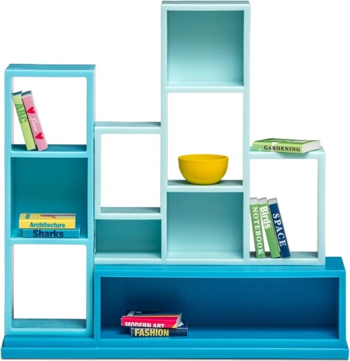 Bibliotecă Lundby pentru casa de păpuși, cu 10 cărți