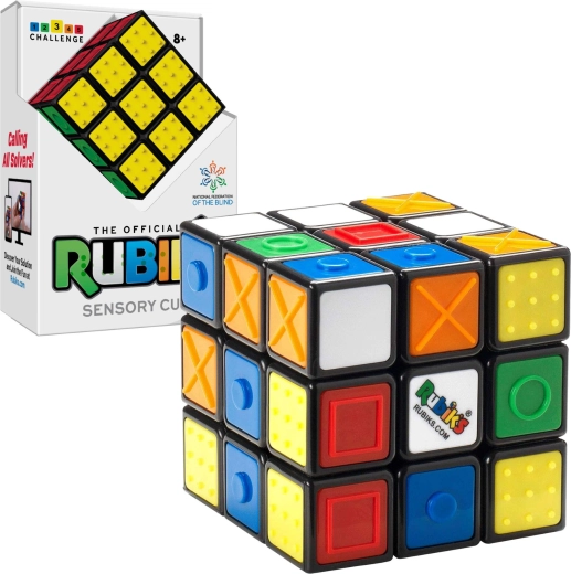 Cub Rubik 3x3 Rubik’s Sensory Cube – ediție tactilă