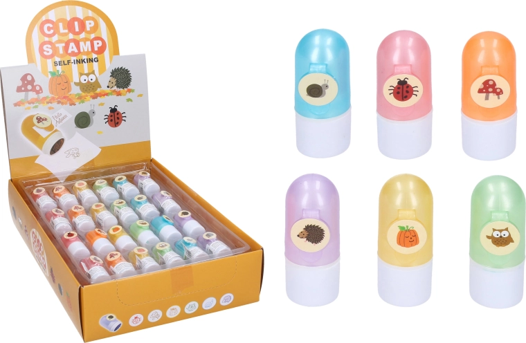Ștampilă autoînchisoare cu clips – mix de animăluțe și motive