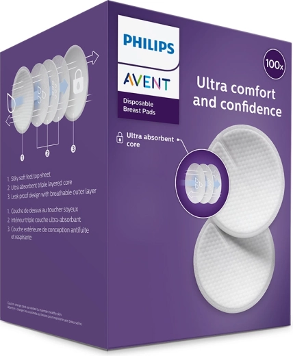 Philips Avent tampoane pentru sâni de unică folosință 100 buc
