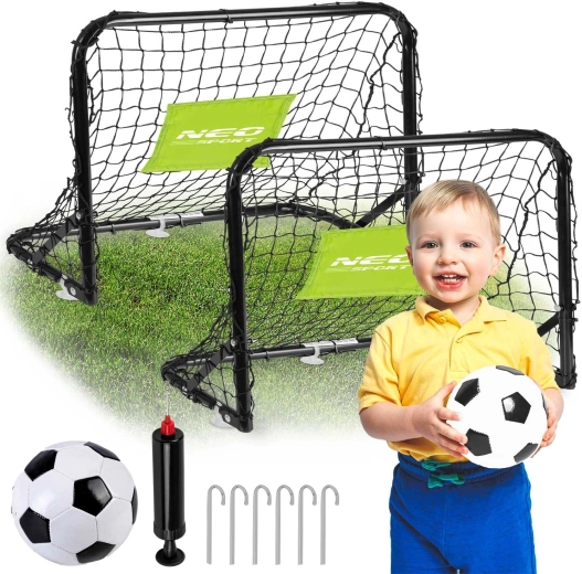 Neo-Sport set de porți de fotbal pentru copii, 2 buc.