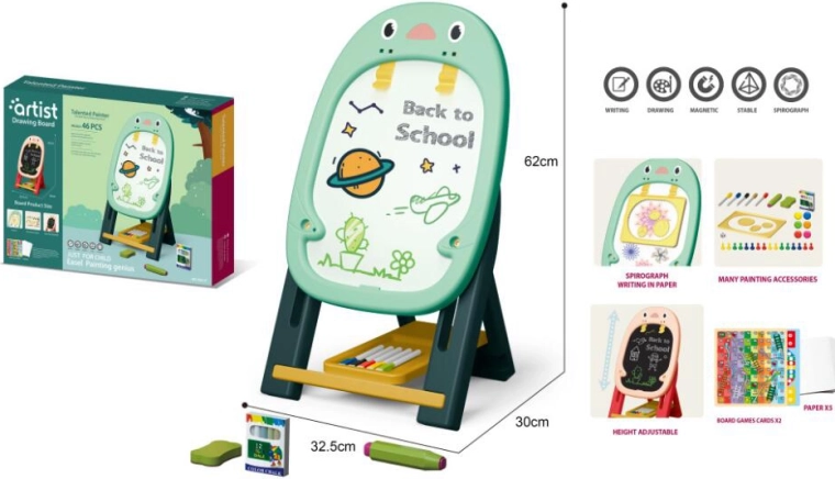 Tablă de desen verde pentru copii