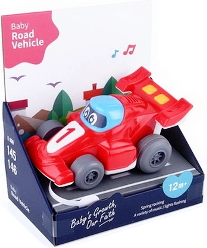 Mașinuță de curse pentru cei mici cu sunete și lumini