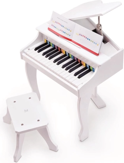 Pian electronic pentru copii Deluxe Grand Piano, alb