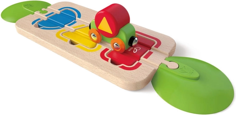 Hape cale ferată din lemn – șine cu forme