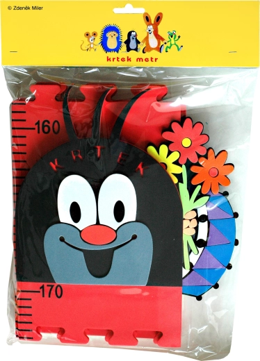 Metru de creștere din spumă Krtek roșu