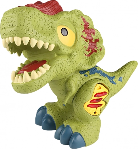 Dinozaur cu efecte luminoase și sonore – verde