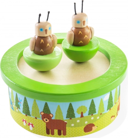 Cutie muzicală din lemn BIGJIGS TOYS woodland
