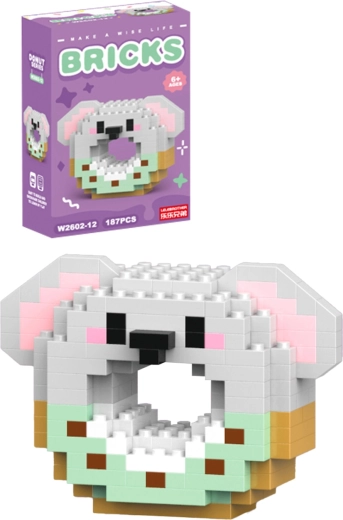 Set de construcție donut koala (187 piese)