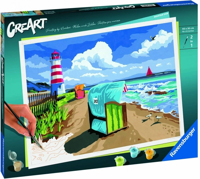 creart vacanță la marea baltică – pictură după numere (premium series b)