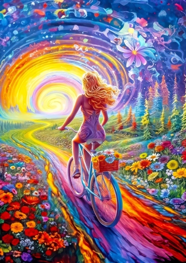 Enjoy puzzle Pedalele libertății 1000 piese