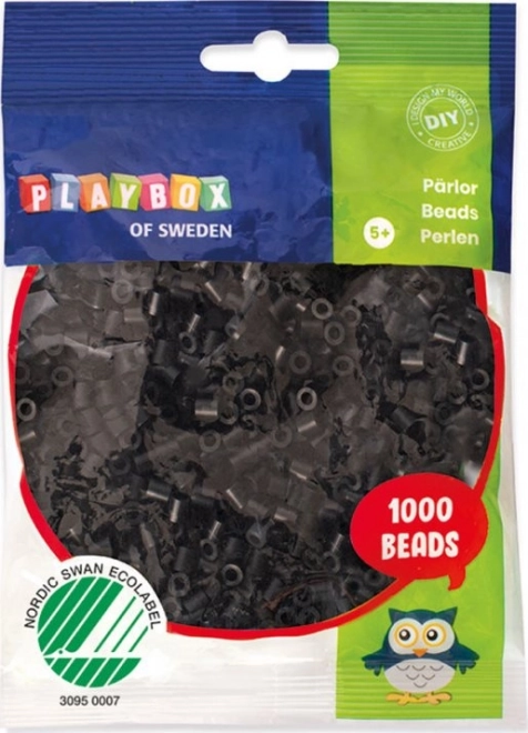 Playbox mărgele termoadezive negre 1000 buc