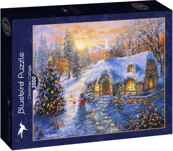 Puzzle Bluebird căsuța de Crăciun 2000 de piese