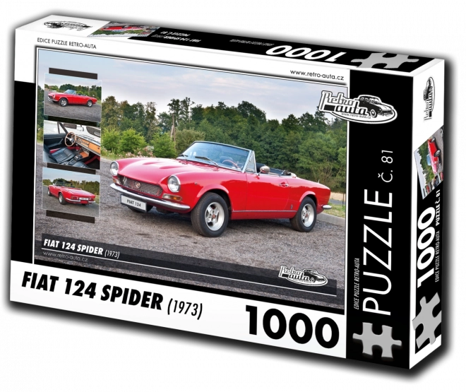 Puzzle Retro-mașini Fiat 124 Spider (1973) – 1000 piese