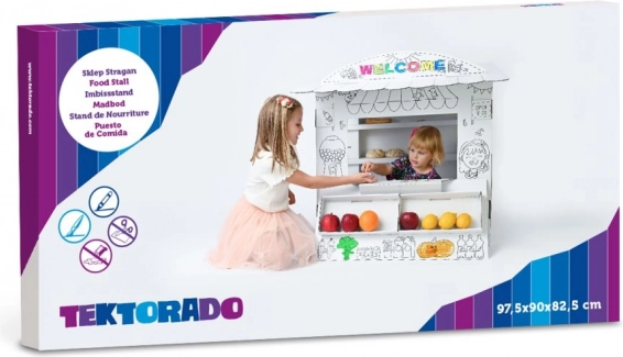 Stand din carton pentru colorat pentru copii