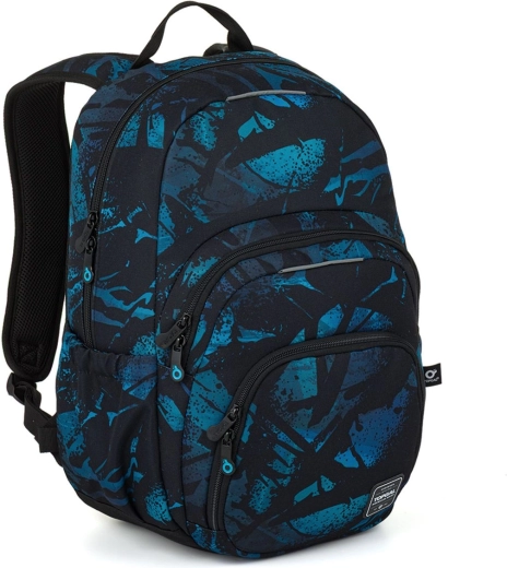 Rucsac pentru elevi Topgal Skye blue abstract