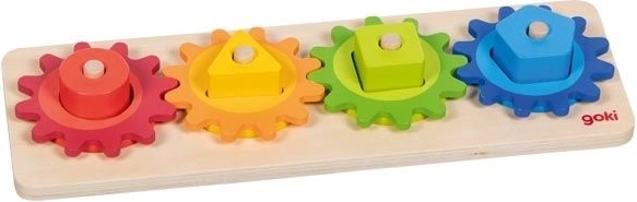 Goki placă de sortare din lemn cu roți dințate