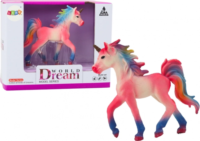 Figurină de colecție mic unicorn roz 8 cm