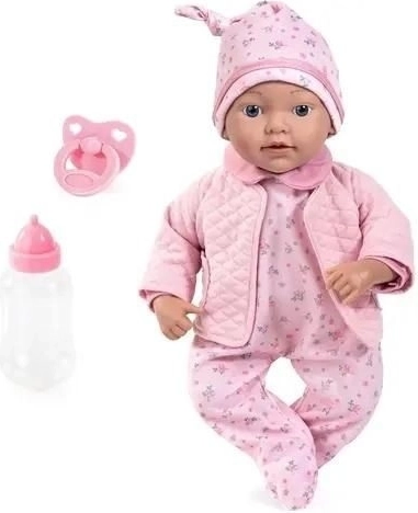 Păpușă realistă reborn Bayer cu accesorii, 38 cm
