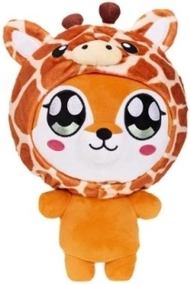 Vulpiță de pluș cu hanorac de girafă