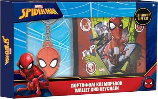 Portofel pentru copii cu breloc Spider-Man