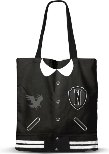 Geantă de cumpărături Wednesday universitate – set cadou cu pix și agendă