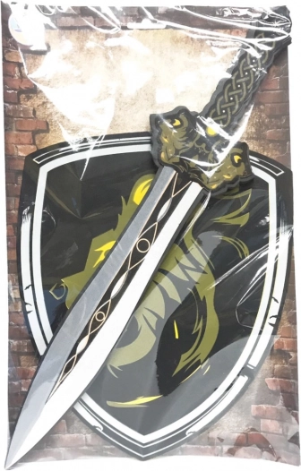 sabie și scut de spumă leu