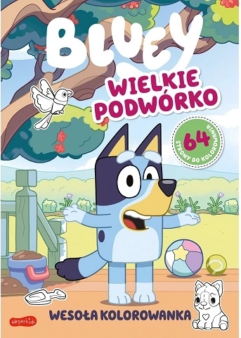 Bluey – curtea mare, carte de colorat veselă