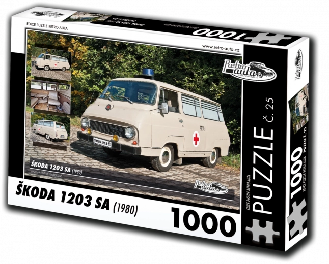 Puzzle Retro-Mașini Škoda 1203 SA 1000 piese