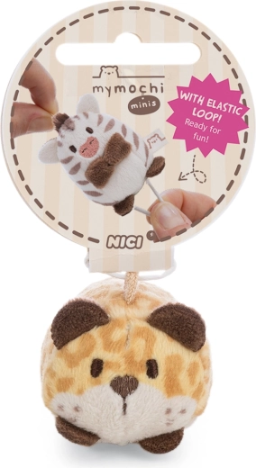 Nici MyMochi breloc din pluș Leopard Ichiro 5 cm (culcat)