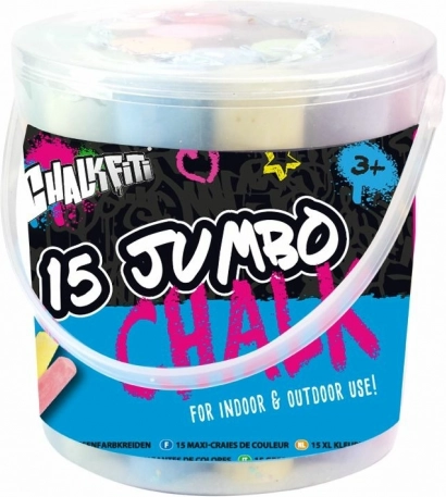 Creioane Jumbo în găletușă 15 culori