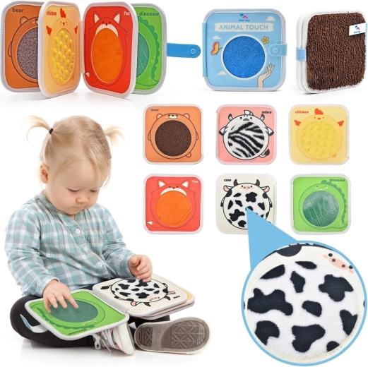 2Kids Toys carte senzorială cu animăluțe - 1 bucată