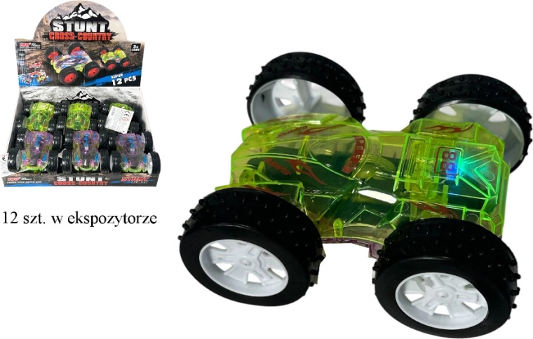 Mașină de cascadorii off-road care se răstoarnă, cu lumină și sunet - 1 bucată