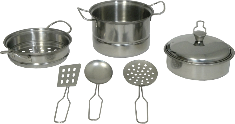 Set de bucătărie metalic pentru copii