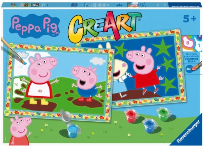 CreArt pictură după numere – PEPPA PIG