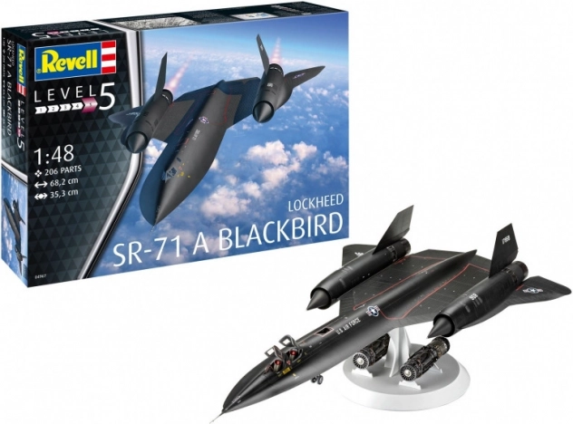 Model din plastic al avionului Lockheed SR-71 Blackbird 1/48