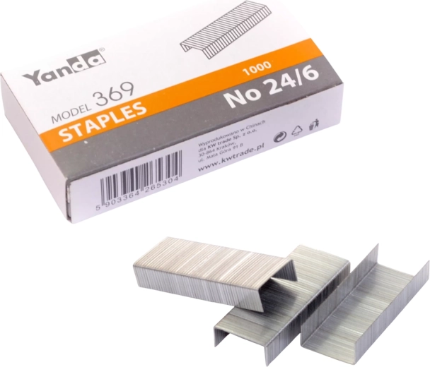 Capse de birou pentru capsator 24/6 YANDA 1000 buc