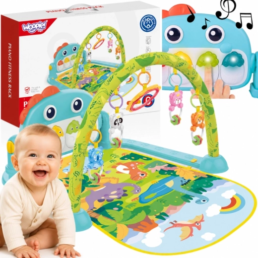 Woopie pătură de joacă pentru copii cu arc cu dinozauri