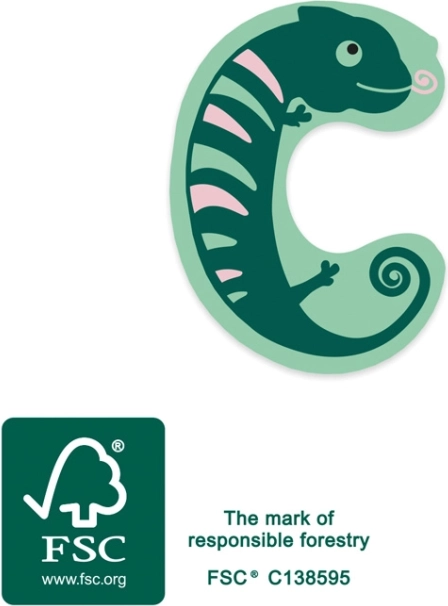 Picior mic literă din lemn C