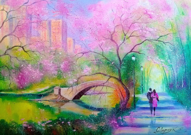 Puzzle ENJOY Plimbare în parc 1000 piese