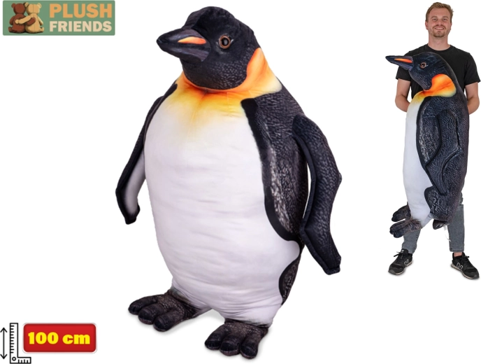 Pinguin de pluș 100 cm Plush Friends