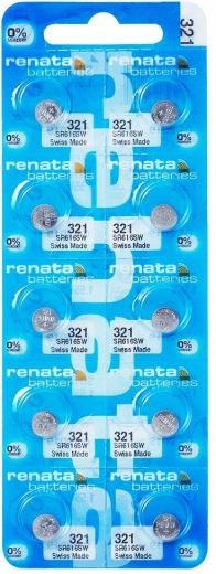 Baterie tip monedă Renata 321, 1,55 V, 6,8 × 1,65 mm – pachet 10 buc