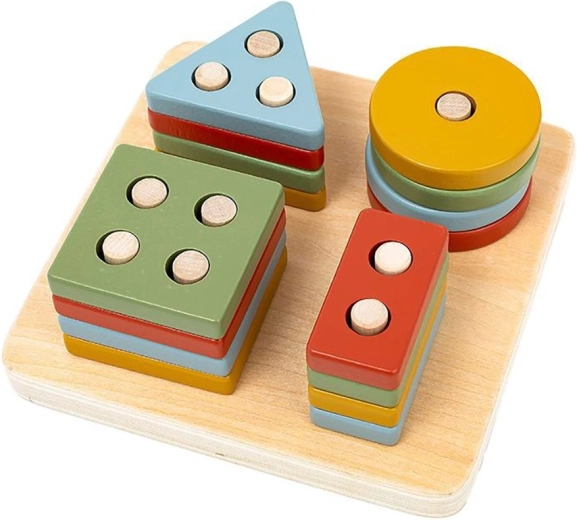 Jucărie din lemn cu forme geometrice pentru cei mici Baby Mix