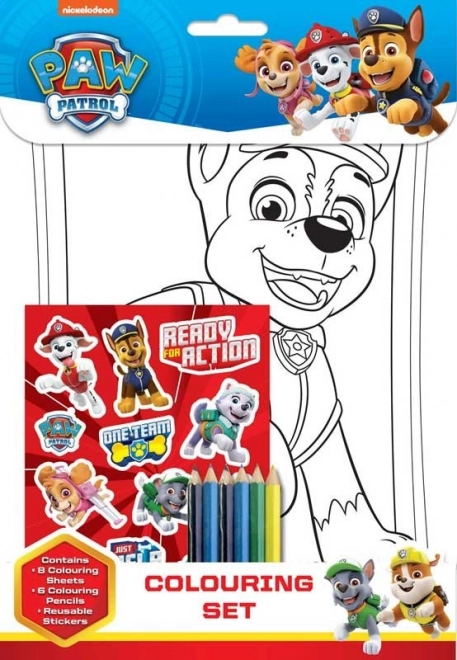 Set de colorat PAW PATROL de la NICKELODEON